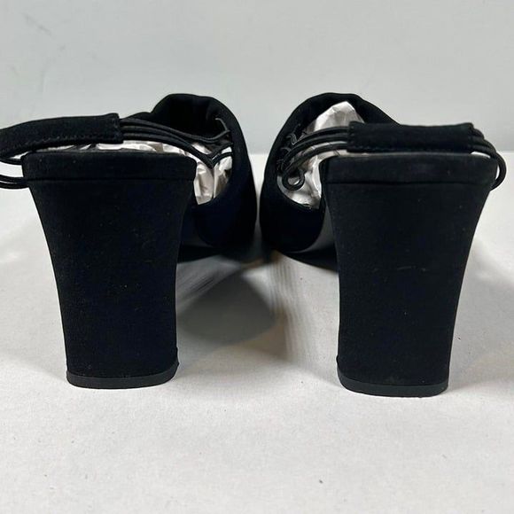 Mootsies‎ Tootsies Keena Sling Back Heels Womens 8.5 Black - Picture 5 of 7